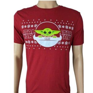 Old Navy Star Wars Baby Yoda Grogu Casual Cool Christmas Holiday T-Shirt